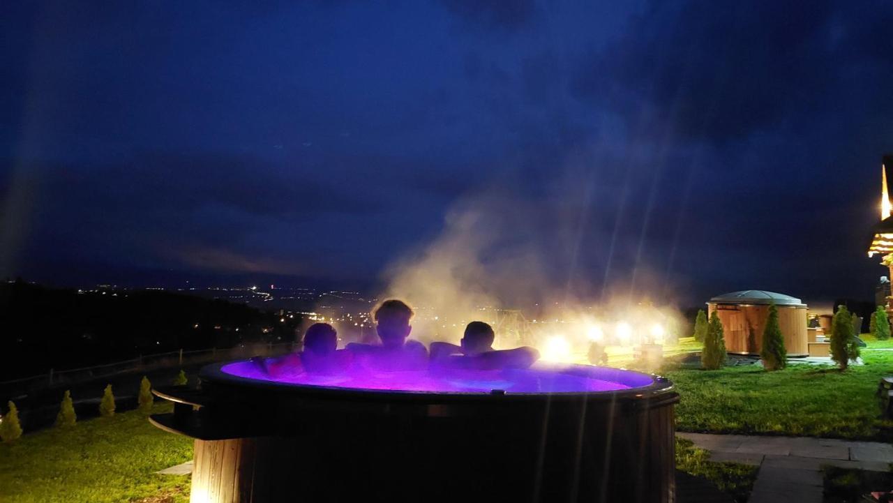 Domki Gorce Klikuszowa Sauna Jacuzzi エクステリア 写真