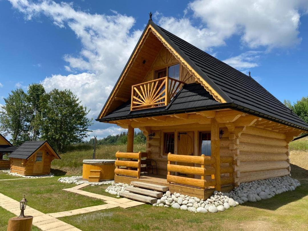 Domki Gorce Klikuszowa Sauna Jacuzzi エクステリア 写真